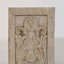 Carved oak panel with an angel figure, France circa 1550-1650