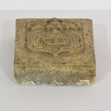 Carved stone coat of arms, France circa 1750