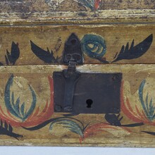 Folk art weddingbox from Normandy, France circa 1750-1800