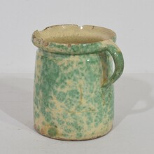Glazed earthenware Alsace jug, France circa 1850-1900