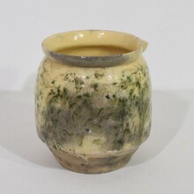 Provencal glazed earthenware jug, France circa 1850-1900