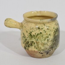 Provencal glazed earthenware jug, France circa 1850-1900