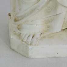White marble statue of Saint John, France circa 1850
