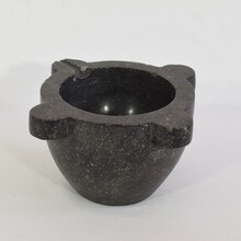 Black marble mortar, France circa 1750-1850