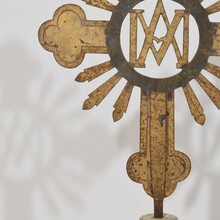 Baroque gilded metal procession cross, France circa 1750