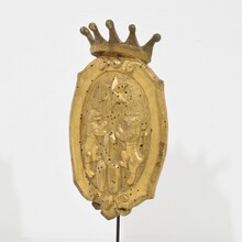Baroque giltwood coat of arms, Italy circa 1750