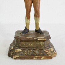 Wooden Saint figure, Italy circa 1800-1850