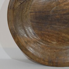 Large wooden bowl/platter, France 18th century.