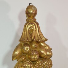 Giltwood baroque ornament, Italy 18th century.