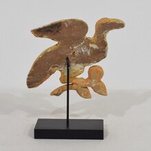 Pair carved giltwood birds in neoclassical style, France circa 1850