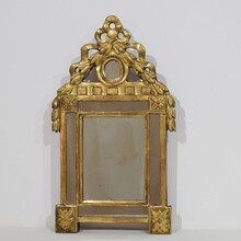 Small giltwood Louis XVI style mirror, France circa 1760-1850