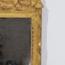 Small Louis XV giltwood mirror, France circa 1750