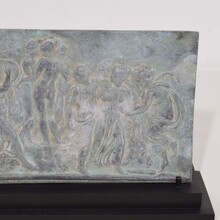 Small rare pewter neoclassical panel, France circa 1780