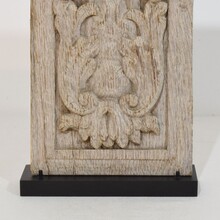 Carved oak panel with an angel figure, France circa 1550-1650