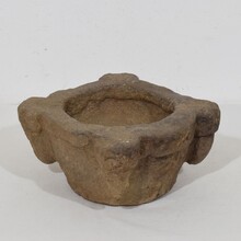 Sandstone mortar and pestle, France circa 1650-1750