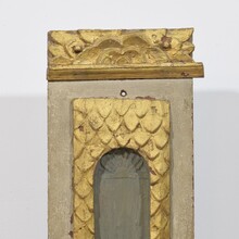 Carved oak altar niche with angel head, France circa 1650-1700