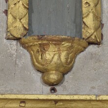 Carved oak altar niche with angel head, France circa 1650-1700