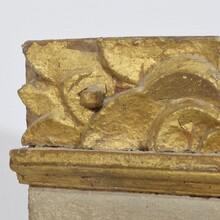 Carved oak altar niche with angel head, France circa 1650-1700