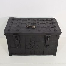 Handforged iron strongbox from Nuremburg or Augsburg, Germany 17th century