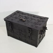 Handforged iron strongbox from Nuremburg or Augsburg, Germany 17th century