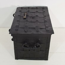 Handforged iron strongbox from Nuremburg or Augsburg, Germany 17th century