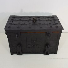 Handforged iron strongbox from Nuremburg or Augsburg, Germany 17th century