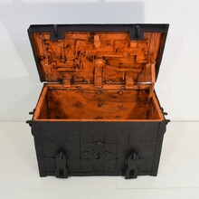 Handforged iron strongbox from Nuremburg or Augsburg, Germany 17th century