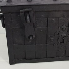 Handforged iron strongbox from Nuremburg or Augsburg, Germany 17th century