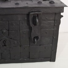 Handforged iron strongbox from Nuremburg or Augsburg, Germany 17th century