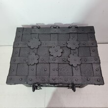 Hand forged iron strongbox from Nuremburg or Augsburg, germany 17th century