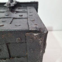 Hand forged iron strongbox from Nuremburg or Augsburg, germany 17th century