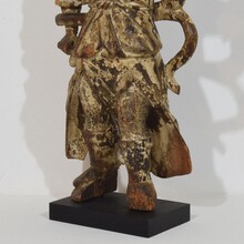 Baroque angel figure with candleholder, Italy circa 1650-1700