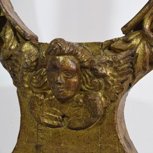 Giltwood baroque alatrpiece with angel head, Spain circa 1650