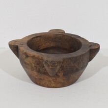 Wooden mortar, France circa 1750-1850