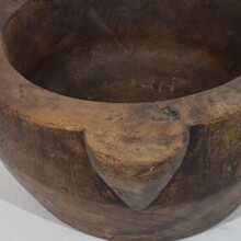 Wooden mortar, France circa 1750-1850
