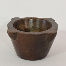 Wooden mortar, France circa 1750-1850