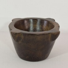 Wooden mortar, France circa 1750-1850