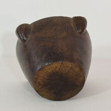 Wooden mortar, France circa 1750-1850