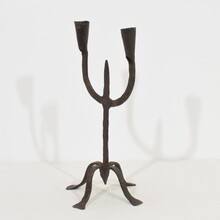 Hand forged iron candleholder, France/Spain 18/19th century