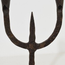 Hand forged iron candleholder, France/Spain 18/19th century