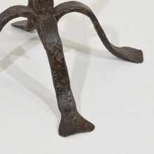 Hand forged iron candleholder, France/Spain 18/19th century