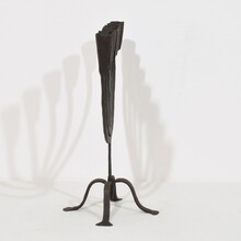 Hand forged iron candleholder, France/Spain 18/19th century