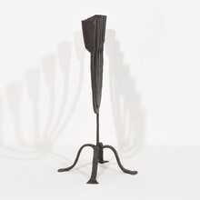 Hand forged iron candleholder, France/Spain 18/19th century