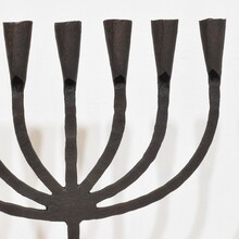 Hand forged iron candleholder, France/Spain 18/19th century