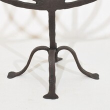 Hand forged iron candleholder, France/Spain 18/19th century