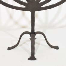 Hand forged iron candleholder, France/Spain 18/19th century