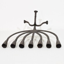 Hand forged iron candleholder, France/Spain 18/19th century