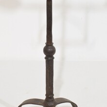 Hand forged iron candleholder, England 18th century.