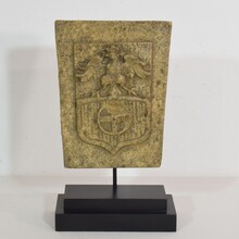 Carved stone coat of arms, France circa 1750