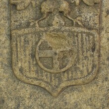 Carved stone coat of arms, France circa 1750